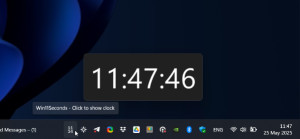 Win11Seconds - náhled