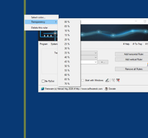 StaticDesktopRuler - náhled