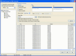 Outlook Express To HTML Converter - náhled