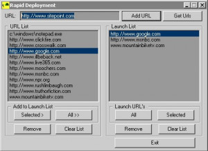 Rapid Deployment URL Launcher - náhled