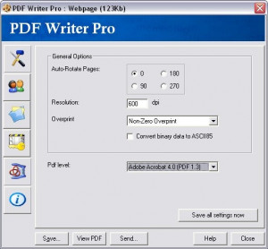 PDF Writer Pro - náhled