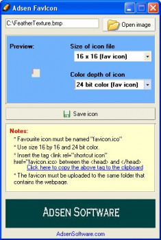 Adsen FavIcon - náhled