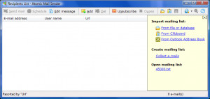 Atomic Mail Sender - náhled