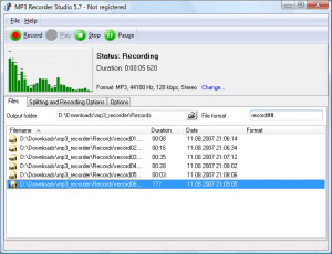 MP3 Recorder Studio - náhled
