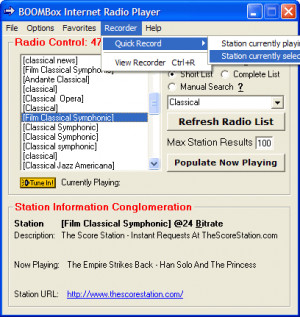 BOOMBox Internet Radio Player - náhled
