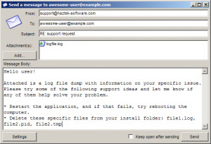 SMTP Mail Sender - náhled