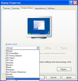 VisiSaver - náhled