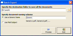 Document Exporter for Outlook - náhled