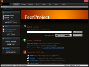 PeerProject - náhled