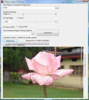 Mass Image Compressor - náhled