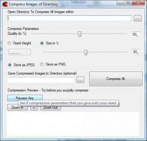 Mass Image Compressor - náhled