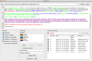 LaTeX Track Changes - náhled