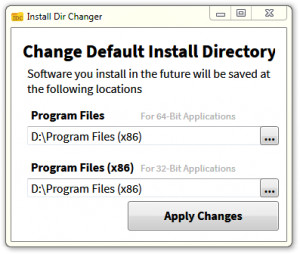 Install Dir Changer - náhled