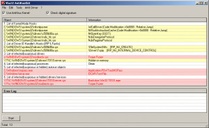 Vba32 AntiRootkit - náhled