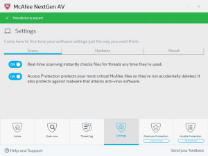 McAfee Cloud AV - náhled