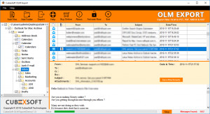 MailsMagic OLM to PDF - náhled