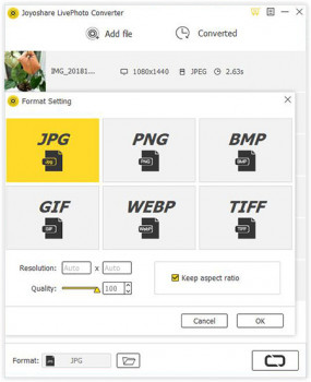 Joyoshare LivePhoto Converter - náhled