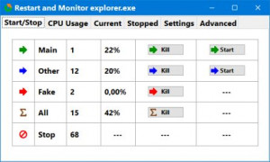 Restart and Monitor explorer.exe - náhled
