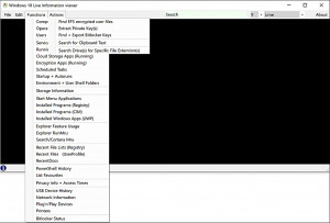 Windows 10 Live Information viewer - náhled