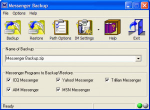 Messenger Backup - náhled
