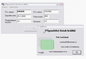 Připouštěcí lístek králíků - náhled
