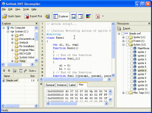 Sothink SWF Decompiler - náhled