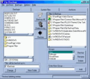 Zip Backup - náhled