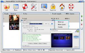 Aurora MPEG To DVD Burner - náhled