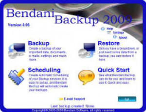 Bendani Backup 2009 - náhled