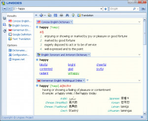 Lingoes Translator - náhled