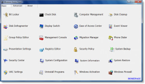 Windows Access Panel - náhled