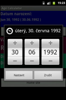 Age Calculator - náhled