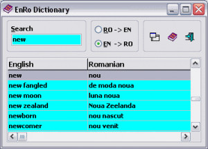 EnRo Dictionary - náhled