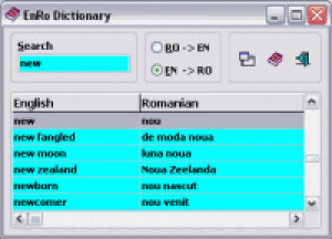 EnRo Dictionary - náhled