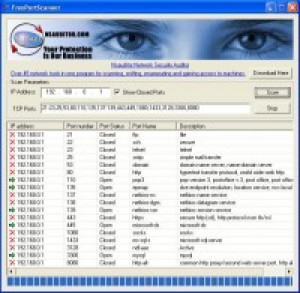 FreePortScanner - náhled