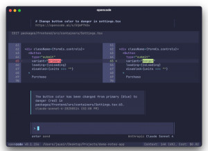 opencode - náhled