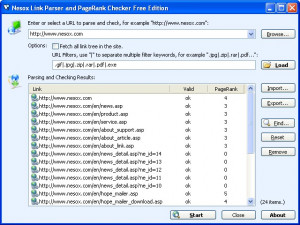 Nesox Link Checker - náhled