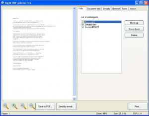 Right PDF printer Pro - náhled