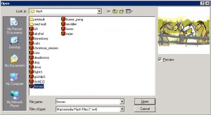 Sencesa Flash Player - náhled