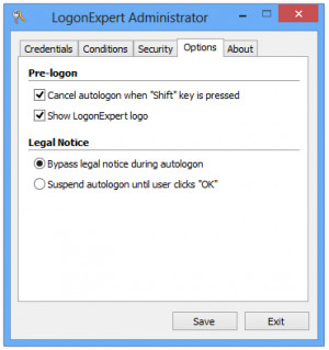 LogonExpert - náhled