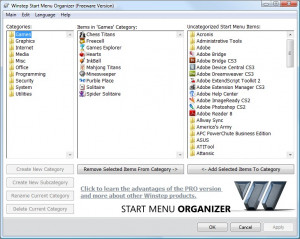 Start Menu Organizer - náhled
