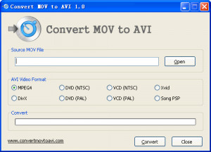 Convert MOV to AVI - náhled