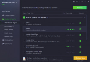 IObit Uninstaller - náhled