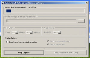 Automatically Take Screen Pictures Software - náhled