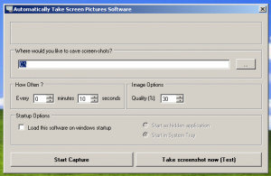 Automatically Take Screen Pictures Software - náhled
