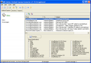 ABC Amber Outlook Express Converter - náhled
