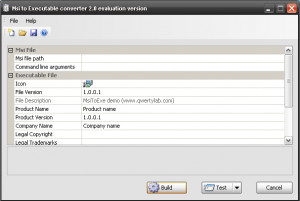 Msi to Executable converter  - náhled