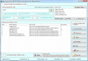 Email Extractor URL - náhled