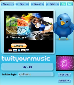 TwitYourMusic - náhled