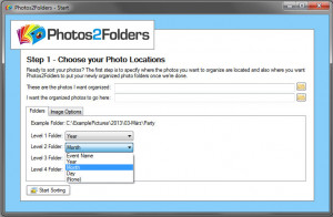 Photos2Folders - náhled